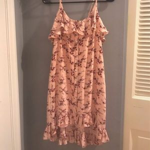 Bongo Pink Floral High Low Dress